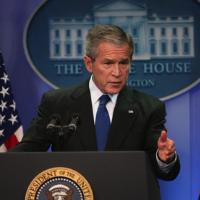 As Bush Visits the Middle East, His Legacy is on His Mind