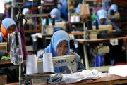 Indonesian workers at Duta Text sarong factory in Pekalongan, Indonesia, March 12, 2018 (Photo by Dadang Trimulyanto for Sipa via AP Images).