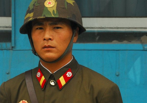 Photo: A North Korean soldier stands guard at the Korean Demilitarized Zone, Aug. 11, 2011 (U.S. Army photo by Staff Sgt. Bryanna Poulin).