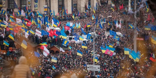Protestors in Kiev, Ukraine, Dec. 1, 2013.