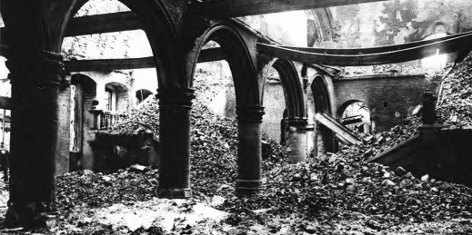 Destroyed Louvain Library during WWI