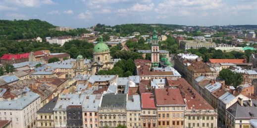 View of Lviv, Ukraine, May 25, 2007 (photo by Wikimedia user Lestath licensed under the Creative Commons Attribution-ShareAlike 2.5 license).