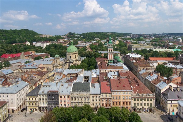 View of Lviv, Ukraine, May 25, 2007 (photo by Wikimedia user Lestath licensed under the Creative Commons Attribution-ShareAlike 2.5 license).