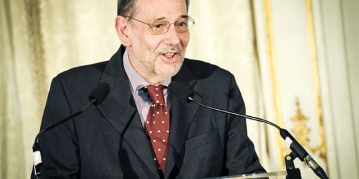 Javier Solana at the 2012 SDA Presdient's Dinner, Brussels, Belgium, May 27, 2012 (Security and Defence Agenda photo licensed under the Creative Commons Attribution 2.0 Generic license).