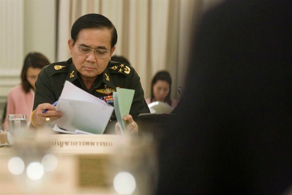 Commanding officer of the current Thai military junta Prayuth Jan-ocha, Jun. 17, 2010 (photo from the website of the Government of Thailand).