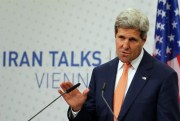 U.S. Secretary of State John Kerry speaks to the media after closed-door nuclear talks on Iran in Vienna, Austria, Tuesday, July 15, 2014 (AP photo by Ronald Zak).
