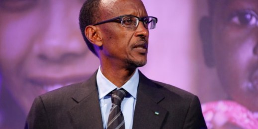 Rwandan President Paul Kagame speaking at the London Summit on Family Planning, July 11, 2012 (U.K. Department for International Development photo).
