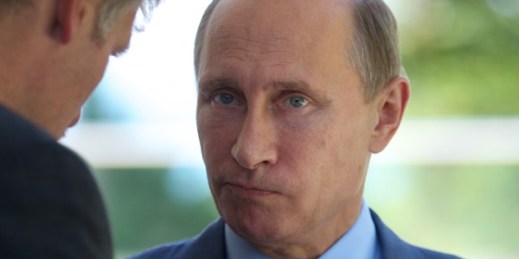Photo: Russian President Vladimir Putin at the Black Sea resort of Sochi, Russia, Aug. 15, 2014 (AP Photo/Ivan Sekretarev).