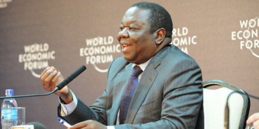 Morgan Tsvangirai at the World Economic Forum on Africa, Dar es Salaam, Tanzania, May 6, 2010 (World Economic Forum photo).