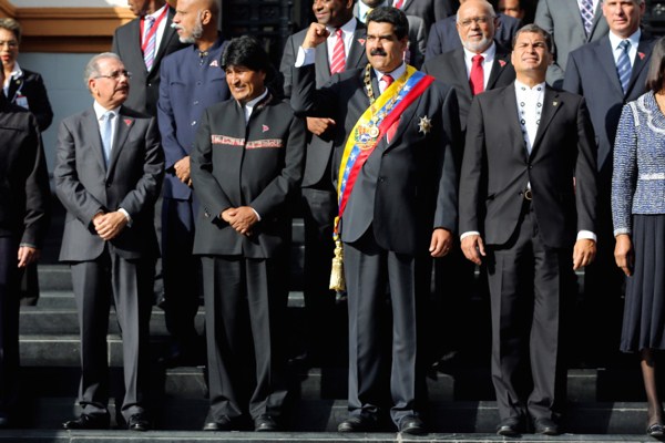 Leaders from the Bolivarian Alliance of the Americas in Caracas, Venezuela, Dec. 17, 2013 (AP photo by Fernando Llano).