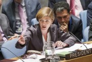 Samantha Power, Permanent Representative of the United States to the U.N., United Nations, New York, Sept. 19, 2014 (U.N. photo by Amanda Voisard).