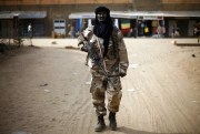 A Chadian soldier patrols the streets of Gao, northern Mali, Jan. 29, 2013 (AP photo by Jerome Delay).