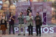 Pablo Iglesias, center, at a Podemos rally in Malaga, Spain, May 17, 2014 (photo by Flickr user cyberfrancis licensed under the Creative Commons Attribution-NonCommercial-NoDerivs 2.0 Generic license).