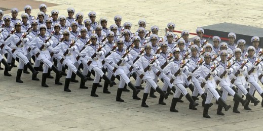 Vietnam People’s Navy honor guard at the ASEAN defense ministers meeting, Hanoi, Vietnam, Oct. 12, 2010 (U.S. Air Force photo by Master Sgt. Jerry Morrison).