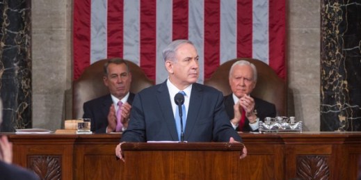 Israeli Prime Minister Benjamin Netanyahu addresses a joint meeting of Congress, Washington, D.C., March 3, 2015 (Official photo from the office of Speaker of the House John Boehner by Caleb Smith).