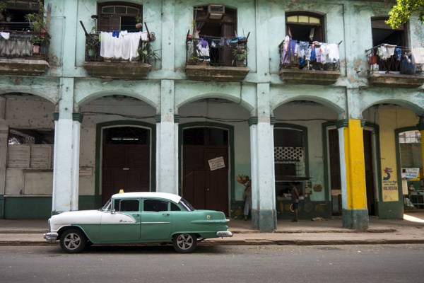 Street in Havana, Cuba, May 3, 2014 (photo by Flickr user ledgard licensed under the Creative Commons Attribution 2.0 Generic license).