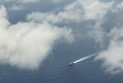The littoral combat ship USS Fort Worth conducts routine patrols in international waters of the South China Sea near the Spratly Islands (U.S. Navy photo by Mass Communication Specialist 2nd Class Conor Minto).
