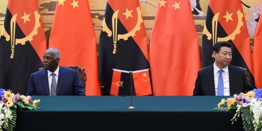 Angolan President Jose Eduardo Dos Santos and Chinese President Xi Jinping attend a signing ceremony at the Great Hall of the People, Beijing, China, June 9, 2015 (Wang Zhao/Pool Photo via AP).