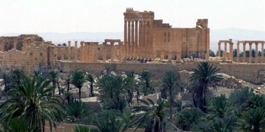 This file photo, released on May 17, 2015 by the Syrian official news agency SANA, shows the general view of the ancient Roman city of Palmyra, Syria (SANA via AP).
