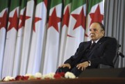 Algerian President Abdelaziz Bouteflika sits on a wheelchair after taking oath as president, Algiers, April 28, 2014 (AP photo by Sidali Djarboub).
