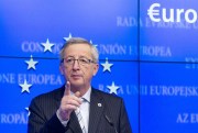 EC President Jean-Claude Juncker gestures while speaking during a media conference after a meeting of eurogroup finance ministers, Brussels, Belgium, Dec. 13, 2012 (AP photo by Virginia Mayo).