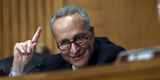Sen. Charles Schumer, D-N.Y., speaks during a hearing on Capitol Hill, Washington, July 16, 2015 (AP photo by Susan Walsh).