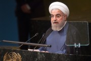 Iranian President Hassan Rouhani addresses the general debate of the United Nations General Assembly’s seventieth session, New York, Sept. 28, 2015 (U.N. photo by Loey Felipe).