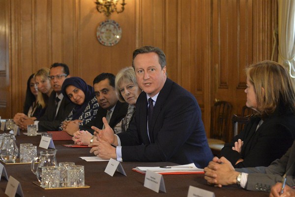 U.K. Prime Minister David Cameron hosts the first Community Engagement Forum, London, Oct. 1 3, 2015 (photo from the office of the U.K. Prime Minister).