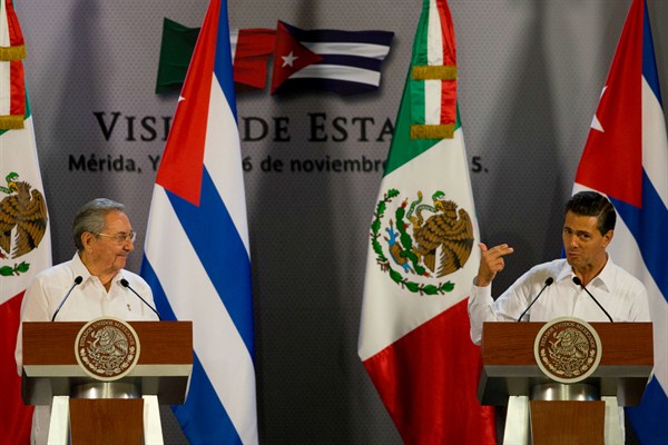 U.S.-Cuba Normalization Allows Mexico and Cuba to Repair Old Ties