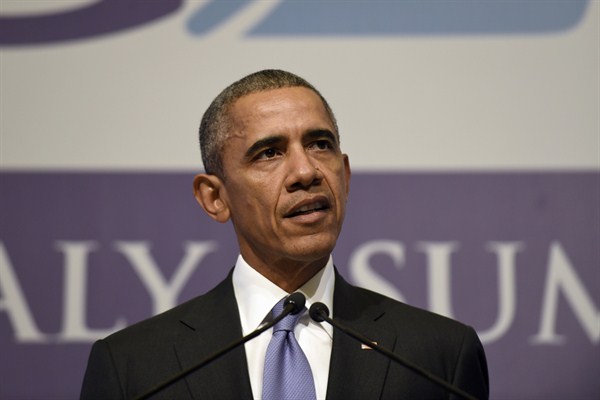 President Barack Obama speaks during a news conference, Antalya, Turkey, Nov. 16, 2015 (AP photo by Susan Walsh).