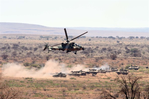 African Union forces during the Amani Africa II exercise, Nov. 8, 2015 (Photo from the South African Government Communication and Information System).