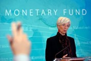 International Monetary Fund Managing Director Christine Lagarde during a news conference, Washington, Nov. 30, 2015 (AP photo by Susan Walsh).