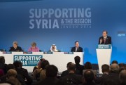 U.N. Secretary-General Ban Ki-moon addresses the Supporting Syria and the Region conference, London, Feb. 4, 2016 (U.N. photo Eskinder Debebe).