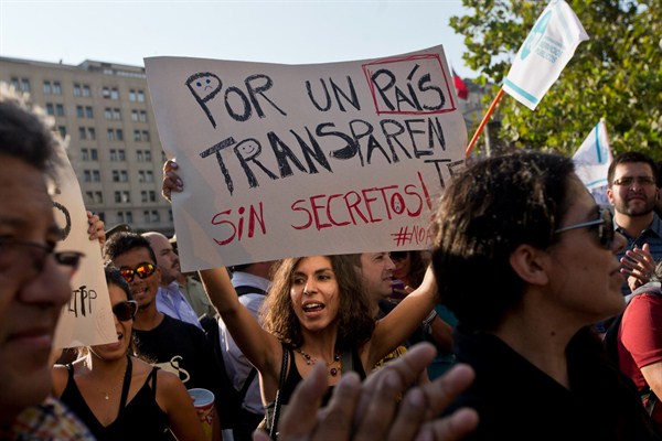 Chile’s Trans-Pacific Partnership Debate Centers on Inequality Concerns