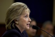 Former Secretary of State Hillary Clinton testifies before the House Benghazi Committee, Washington, Oct. 22, 2015 (AP photo by Manuel Balce Ceneta).