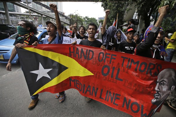 East Timor Fights for Fair Share of Timor Sea Rights From Australia