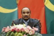 Mauritanian President Mohamed Ould Abdel Aziz during a state visit to China, Sept. 14, 2015, Beijing (AP photo by Lintao Zhang).