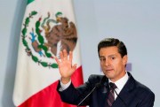 Mexican President Enrique Pena Nieto at the 8th National Forum for Security and Justice, Mexico City, June 7, 2016 (AP photo by Rebecca Blackwell).
