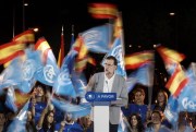 Spain's acting prime minister and Popular Party leader Mariano Rajoy during a campaign rally, Madrid, June 24, 2016 (AP photo by Daniel Ochoa de Olza).