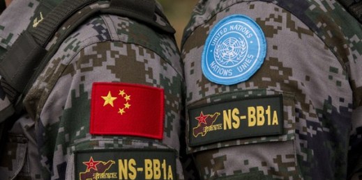 Details of the uniform of China's peacekeeping infantry battalion of the United Nations Mission in the Republic of South Sudan (UNMISS), Juba, South Sudan, Feb. 27, 2015 (U.N. photo by JC McIlwaine).