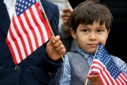 A young Honduran immigrant during a news conference about conditions for Central American immigrants, Washington, May 18, 2016 (AP photo by Jacquelyn Martin).