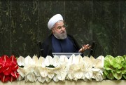 Iranian President Hassan Rouhani during the inauguration of the new parliament, Tehran, Iran, May 28, 2016 (AP photo by Ebrahim Noroozi).
