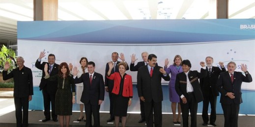 South American leaders during the Mercosur Summit at Itamaraty Palace, Brasilia, Brazil, July 17, 2015 (AP photo by Joedson Alves).