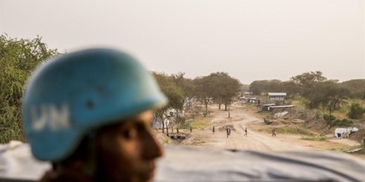 Peacekeepers with the United Nations Mission in South Sudan on patrol close to Bor, South Sudan, Jan. 21, 2016 (U.N. photo by JC McIlwaine).
