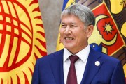 Kyrgyzstan's president, Almazbek Atambayev, at a Commonwealth of Independent States summit, Bishkek, Kyrgyzstan, Sept. 16, 2016 (Sputnik, Kremlin Pool Photo via AP).