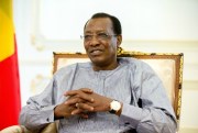 Chad’s president, Idriss Deby, at the presidential palace in the capital, N’Djamena, April 20, 2016 (AP photo by Andrew Harnik).