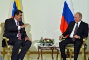 Venezuelan President Nicolas Maduro and Russian President Vladimir Putin meeting in Istanbul, Turkey, October 10, 2016 (Sputnik photo by Alexei Druzhinin via AP).