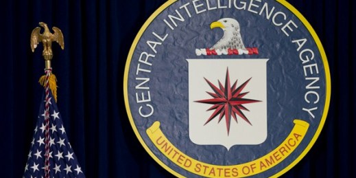 The seal of the Central Intelligence Agency at CIA headquarters, Langley, Virginia, April 13, 2016 (AP photo by Carolyn Kaster).