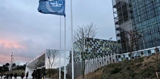 The headquarters of the International Criminal Court in The Hague, Netherlands, Jan. 12, 2016 (AP photo by Mike Corder).