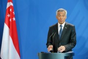 The prime minister of Singapore, Lee Hsien Loong, ahead of talks with German Chancellor Merkel in Berlin, July 6, 2017 (DPA photo by Wolfgang via AP).
